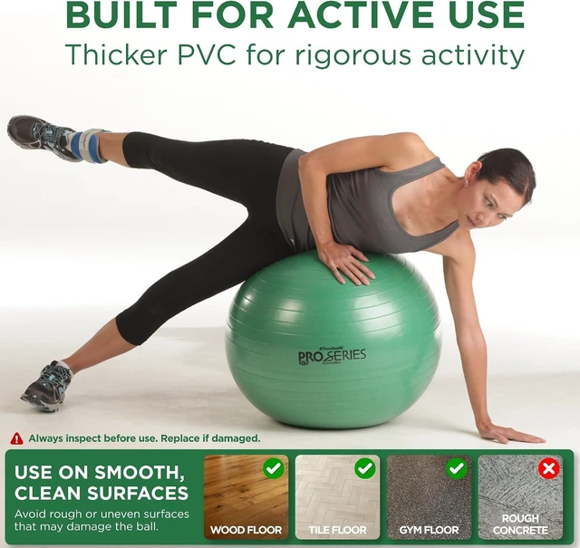 Alt view image 2 of 7 - THERABAND Exercise and Stability Ball for Improved Posture, Balance, Core Fitness, Coordination and Rehab
