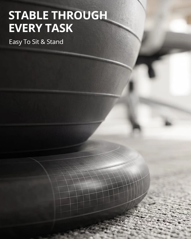 Alt view image 4 of 7 - Trideer Exercise Ball Chair Yoga Ball Chair for Office, Pregnancy & Home