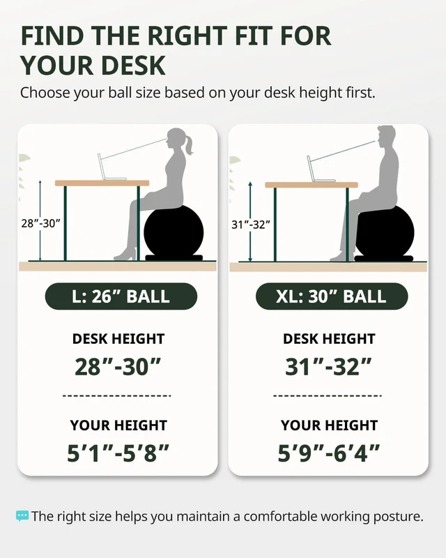 Alt view image 6 of 7 - Trideer Exercise Ball Chair Yoga Ball Chair for Office, Pregnancy & Home