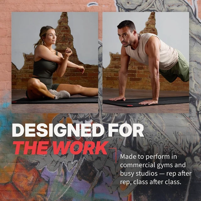 Alt view image 5 of 7 - SPRI Hanging Exercise Mats for Gyms, Closed-Cell Foam Yoga & Fitness Mats with Grommets, Thick Workout Mats for Studios & Group Fitness Classes