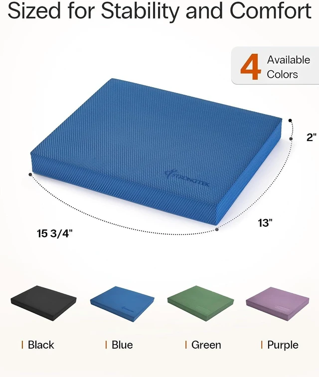 Alt view image 5 of 6 - StrongTek Foam Balance Pad, High-Density TPE, 15.8 x 13 x 2 in, Non-Slip