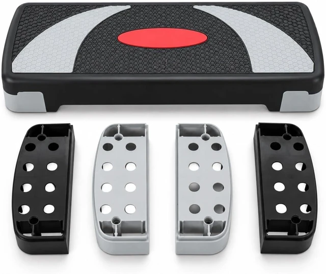 Alt view image 7 of 7 - ZENY 31 Aerobic Step Platform, Workout Stepper with 4 Stable Risers