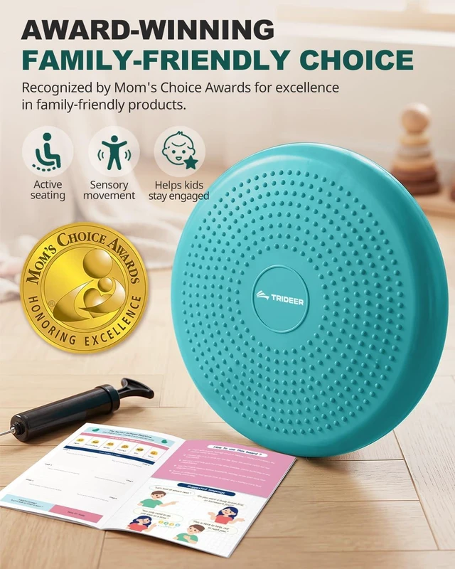 Alt view image 2 of 7 - Trideer Wobble Cushion, Balance Pad, Wiggle Seat for Flexible Seating