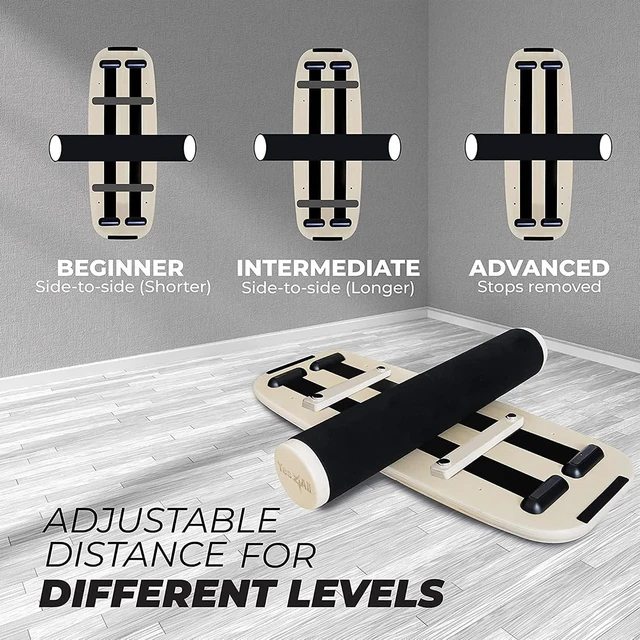 Alt view image 4 of 7 - Yes4All Balance Board Sports Trainer, Surf Trainer Board With Adjustable Stoppers, Improve Core Strength and Balance Control