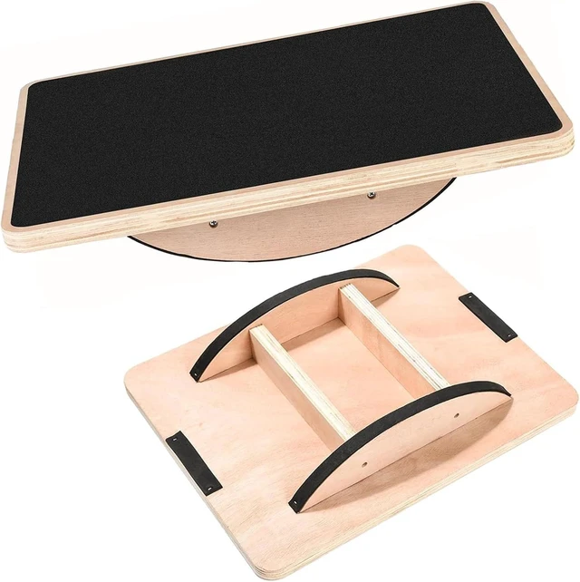 Main image of Balance Board Wooden Wobble Board for Adults Anti-Slip Board for Physical Therapy & Core Strength, Ideal Balance Board for Standing Desk with Ankle Support
