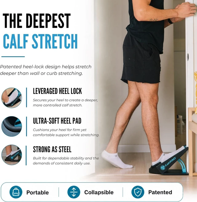Alt view image 3 of 7 - CalfPRO Slant Board for Calf Stretching - Deep Calf Stretcher & Foot Rocker