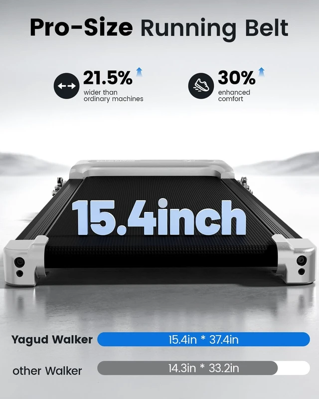 Alt view image 5 of 7 - Walking Pad Treadmill for Home, Incline Walking Pad with Handle Bar