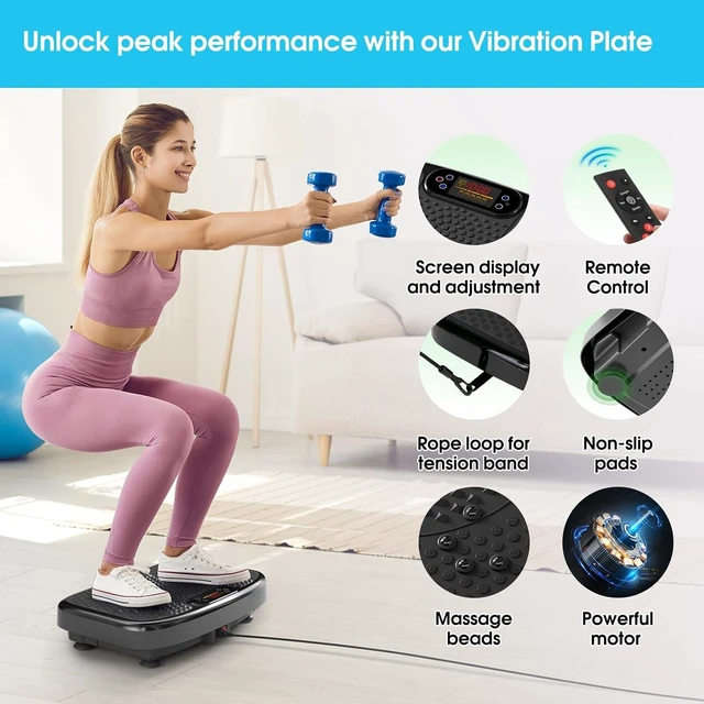 Alt view image 3 of 7 - SoftGym Vibration Plate Exercise Machine for Lymphatic Drainage & Fitness