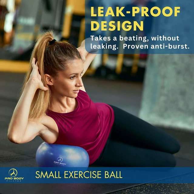 Alt view image 3 of 7 - ProBody Pilates Ball Small with Pump - 9 Inch Small Exercise Ball
