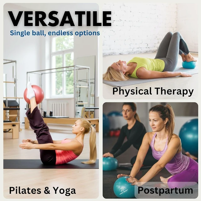 Alt view image 4 of 7 - ProBody Pilates Ball Small with Pump - 9 Inch Small Exercise Ball