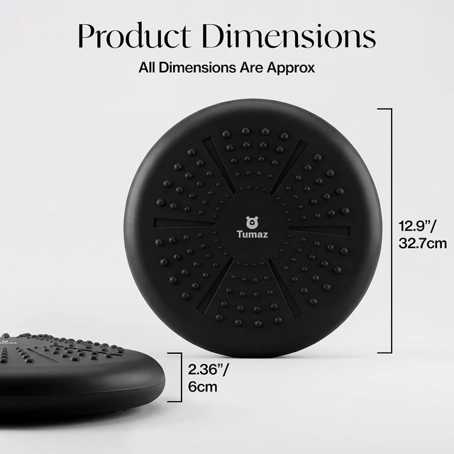 Alt view image 5 of 7 - Tumaz Wobble Cushion Wiggle Seat Core Balance Disc with Pump