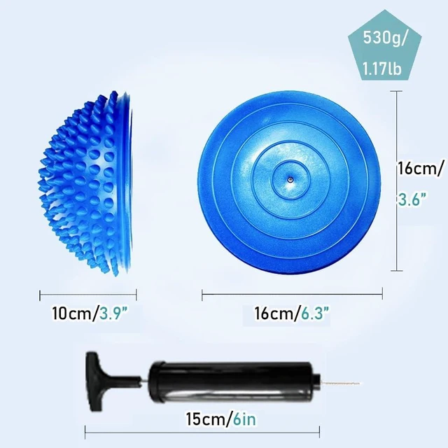 Alt view image 2 of 7 - 2PCS Hedgehog Balance Pods, Half Ball Balance Trainer with Pump