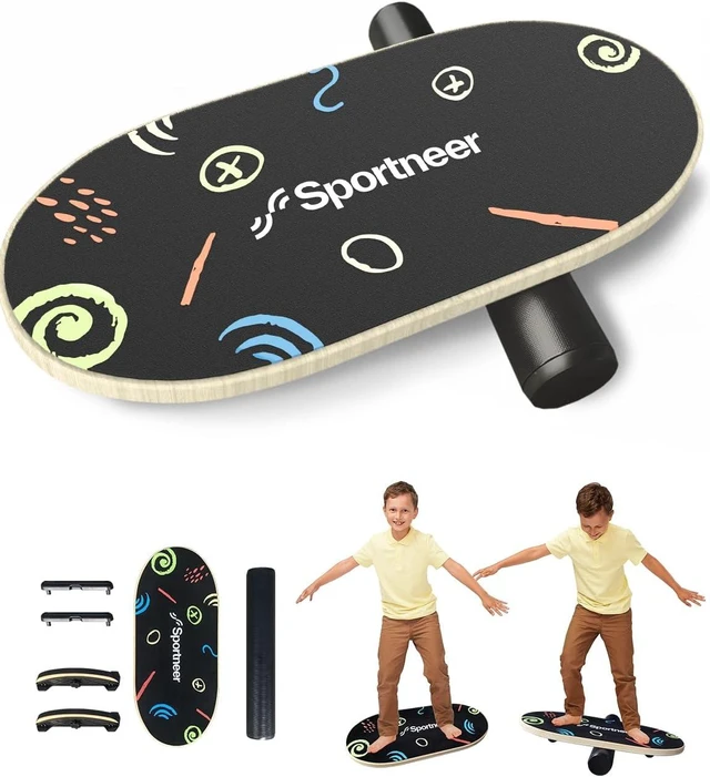 Main image of Sportneer Kids Balance Board, 4-Mode Adjustable Balance Trainer