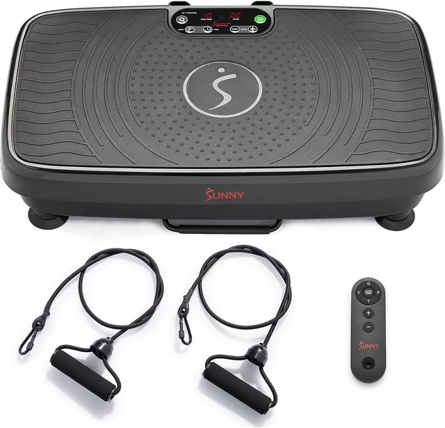 Main image of Sunny Health & Fitness 2D/3D/4D Vibration Platform Exercise Machine