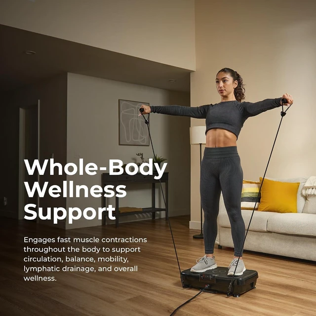 Alt view image 2 of 7 - Sunny Health & Fitness 2D/3D/4D Vibration Platform Exercise Machine
