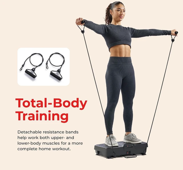 Alt view image 5 of 7 - Sunny Health & Fitness 2D/3D/4D Vibration Platform Exercise Machine