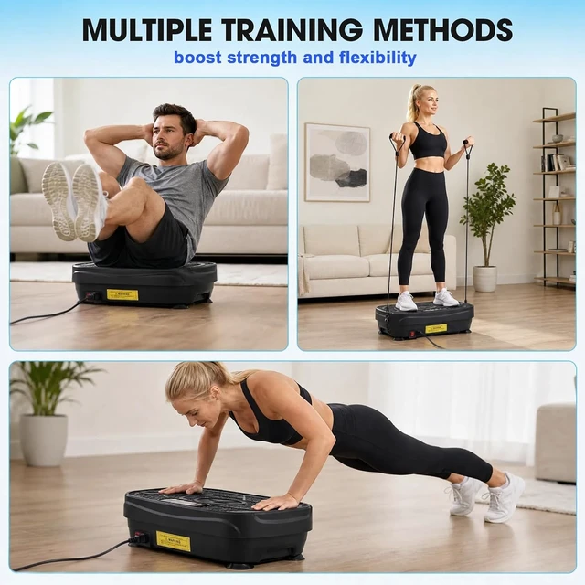 Alt view image 7 of 7 - Homesy Vibration Plate Exercise Machine Shake Plate for Lymphatic Drainage