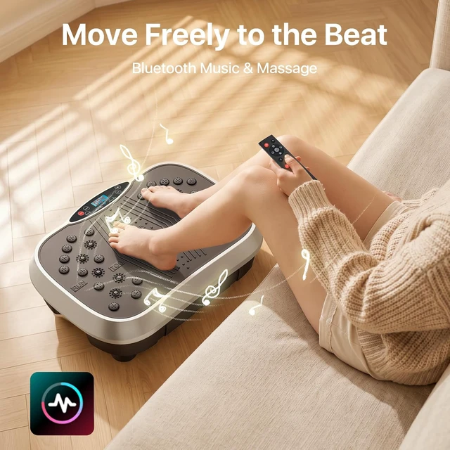 Alt view image 4 of 7 - ALSO GO Vibration Plate Exercise Machine for Whole Body Lymphatic Drainage