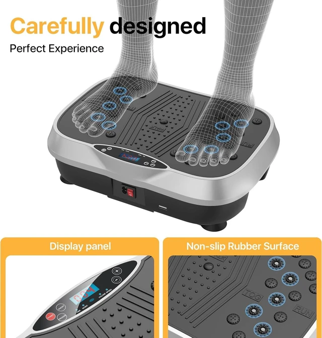 Alt view image 7 of 7 - ALSO GO Vibration Plate Exercise Machine for Whole Body Lymphatic Drainage