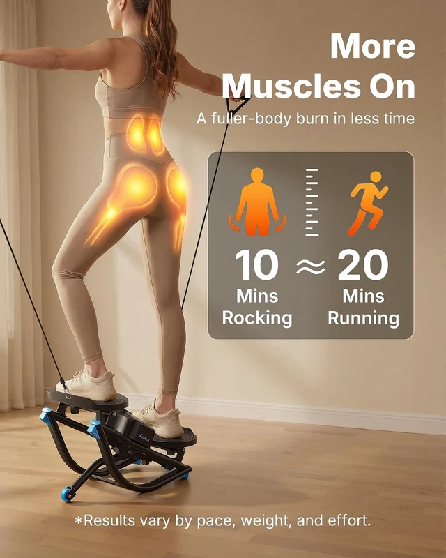Alt view image 4 of 7 - Merach Rocking Steppers for Exercise at Home, 3D Motion Stair Stepper