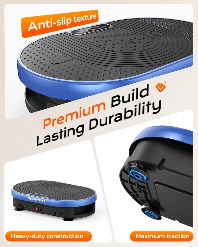 Alt view image 6 of 7 - Vibration Plate Exercise Machine for Body Shaker Machine & Weight Loss, Shake Plate with Resistance Bands, 120 Speed Levels, Remote Control, Full Body Workout, Compact Home Gym Equipment