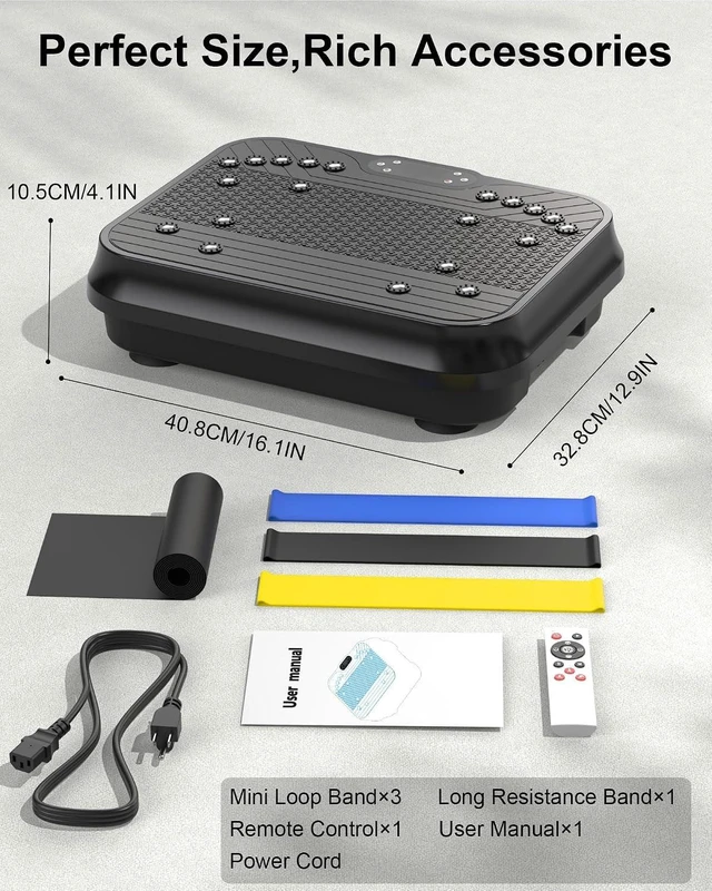 Alt view image 7 of 7 - Vibration Plate Exercise Machine for Lymphatic Drainage and Weight Loss