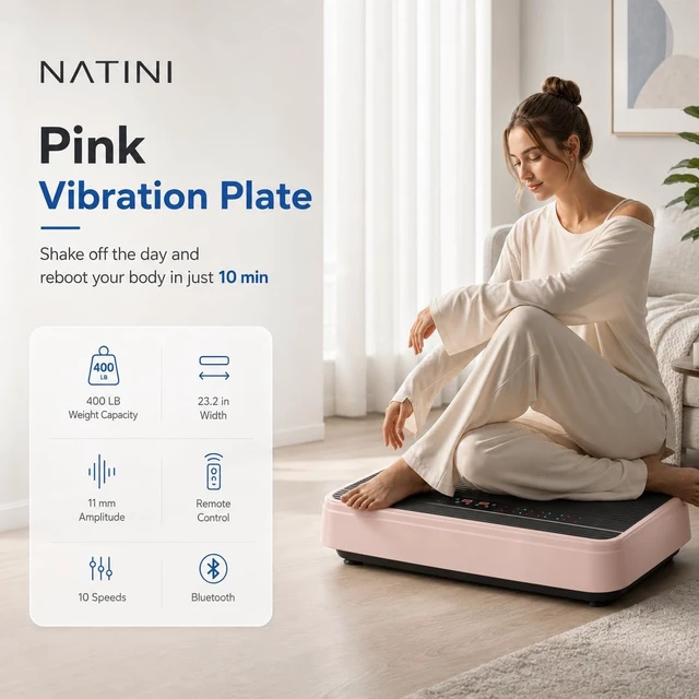 Alt view image 2 of 7 - Whole Body Vibration Plate Exercise Machine, 990 Speed Levels Power Plate
