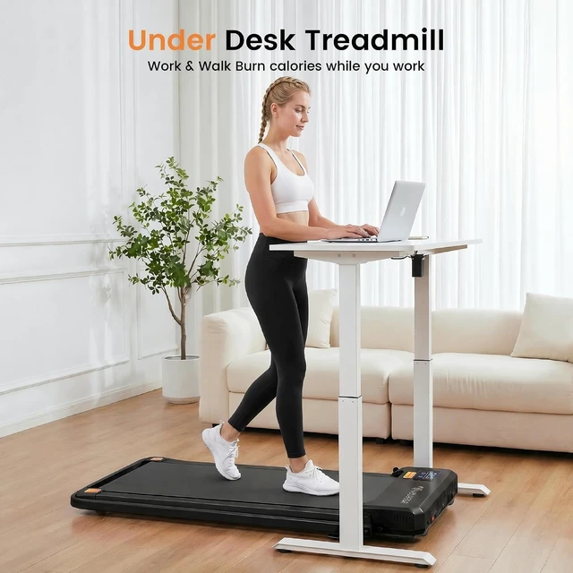Alt view image 5 of 7 - ANCHEER Walking Pad with Incline - Under Desk Treadmill with Handle Bar
