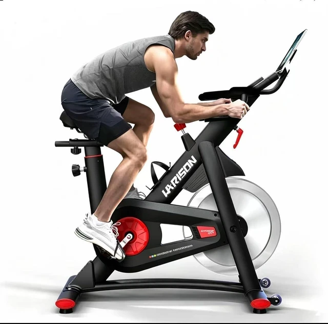 Main image of HARISON Semi Commercial Exercise Bike 400 lbs Capacity, Magnetic Stationary Bikes for Home Gym with Bluetooth & Tablet Holder & Comfortable Seat Cushion