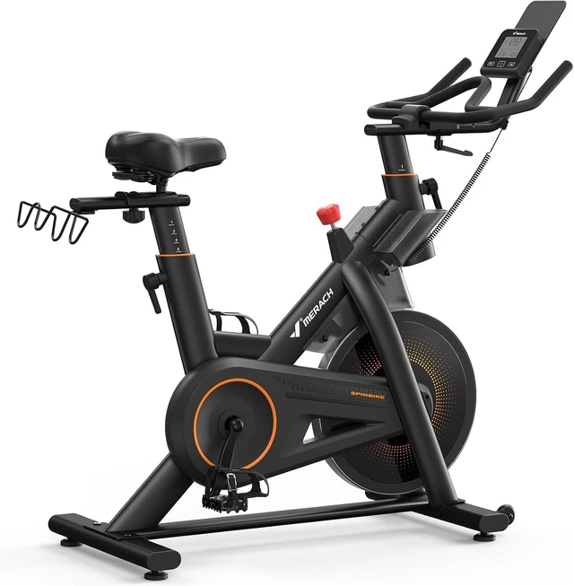 Main image of MERACH Magnetic Exercise Bike, Heavy Duty Stationary Bike for Home Gym