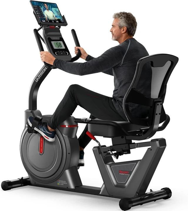 Main image of HARISON Recumbent Exercise Bike for Seniors, 16 Levels, Quiet, 400 lb Capacity