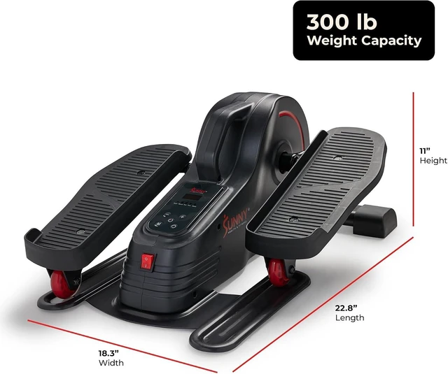 Alt view image 7 of 7 - Sunny Health & Fitness Under Desk Pedal Elliptical Machine Leg Exerciser