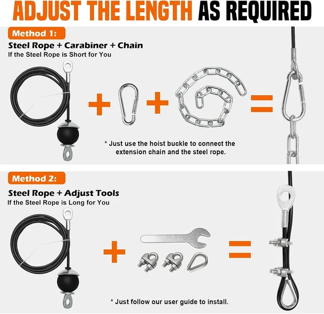 Alt view image 4 of 7 - SERTT Weight Cable Pulley System Gym, Upgraded Cable Pulley Attachments for LAT Pull Down, Biceps Curl, Tricep, Arm Workouts - Home Gym Add On Equipment
