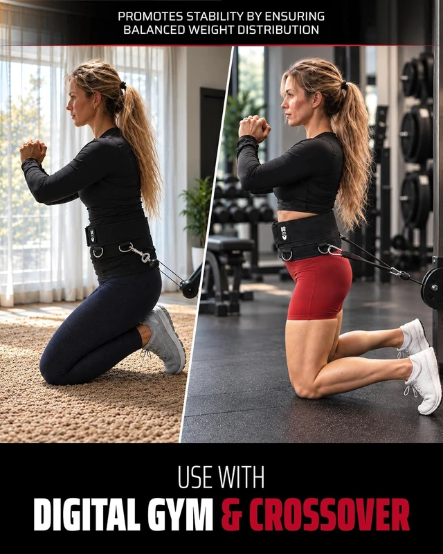 Alt view image 3 of 7 - THEFITGUY Original Multi-Attachment Belt for Cable Squats & Hip Thrusts