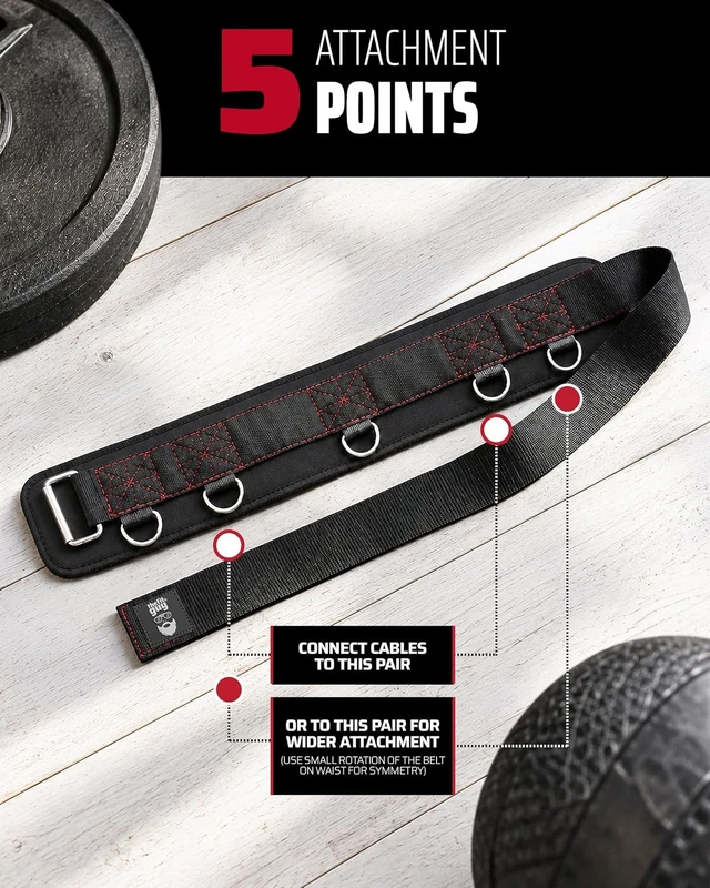 Alt view image 5 of 7 - THEFITGUY Original Multi-Attachment Belt for Cable Squats & Hip Thrusts