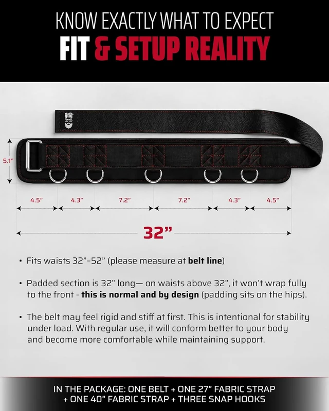 Alt view image 6 of 7 - THEFITGUY Original Multi-Attachment Belt for Cable Squats & Hip Thrusts