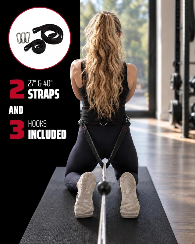 Alt view image 7 of 7 - THEFITGUY Original Multi-Attachment Belt for Cable Squats & Hip Thrusts