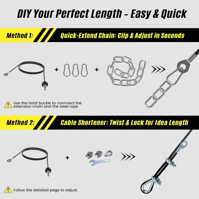 Alt view image 3 of 7 - Concho Weight Pulley System, Upgraded Cable Pulley System Gym with Adjustable Weight Cable&Detachable Handles, Workout Pulley System for LAT Pulldown Triceps Biceps Curl Chest Home Gym Attachments