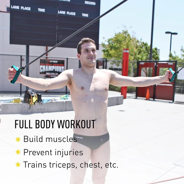 Alt view image 3 of 7 - FINIS Dryland Cords - Swim Resistance Bands for Strength & Flexibility - Simulates Swim Strokes - All Ages