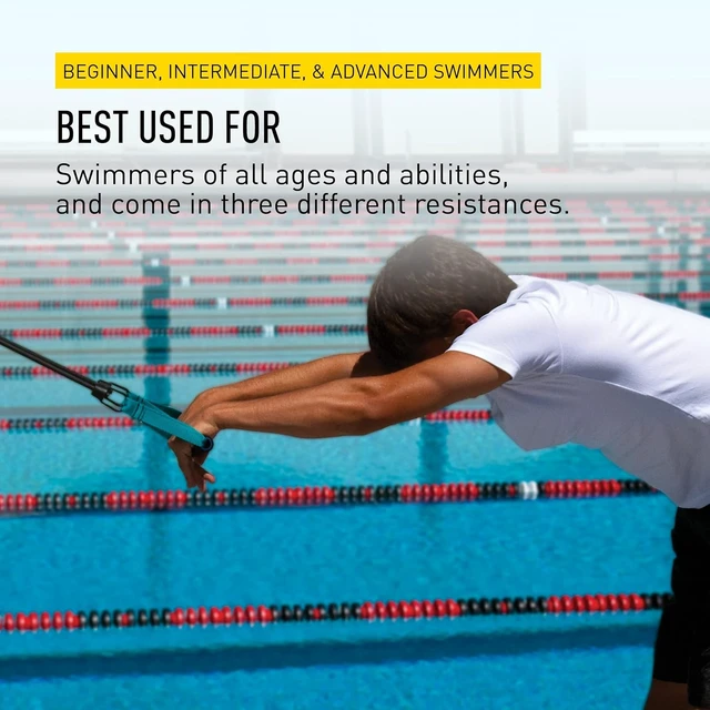 Alt view image 5 of 7 - FINIS Dryland Cords - Swim Resistance Bands for Strength & Flexibility - Simulates Swim Strokes - All Ages