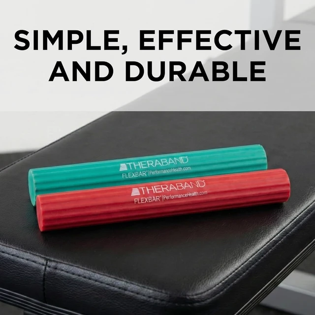 Alt view image 4 of 7 - THERABAND FlexBar, Resistance Bars for Tennis Elbow & Grip Strength, Color-Coded Therapy Bars for Tendonitis & Golfers Elbow
