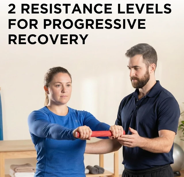 Alt view image 5 of 7 - THERABAND FlexBar, Resistance Bars for Tennis Elbow & Grip Strength, Color-Coded Therapy Bars for Tendonitis & Golfers Elbow