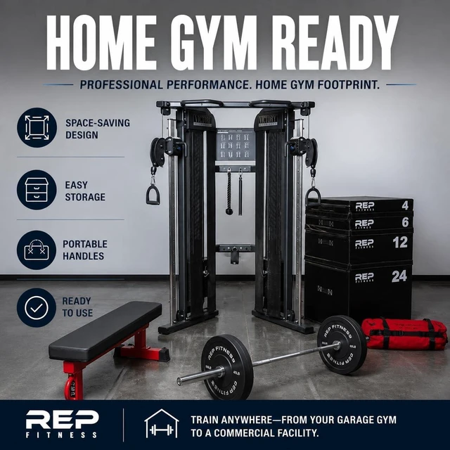 Alt view image 6 of 7 - REP Fitness Stackable Soft Foam Plyo Box Set, Adjustable Plyometric Jump Box for Home Gym Workouts, Plyometric Jumping Platform for Exercise, Step Training, HIIT & CrossFit