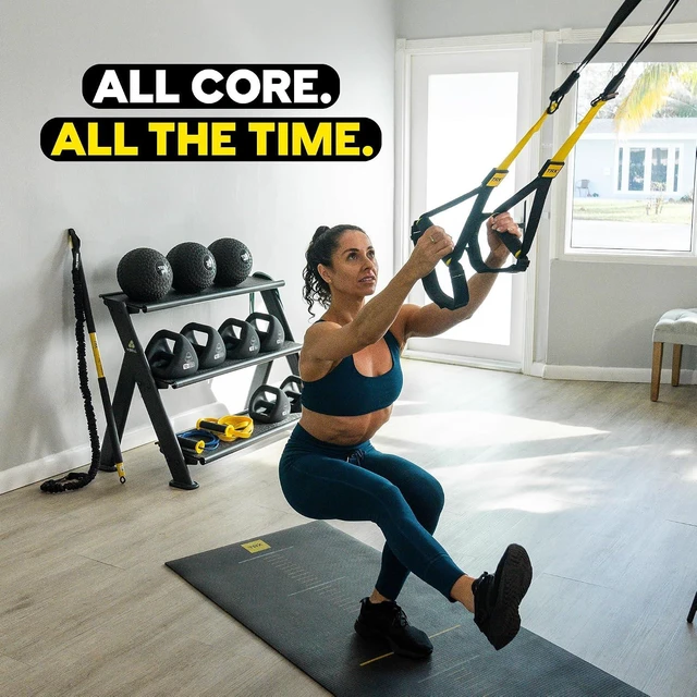 Alt view image 7 of 7 - TRX All-In-One Home Gym System Complete Suspension Training Kit for Strength Training, HIIT & Full-Body Workouts at Home or Outdoors, Includes Indoor & Outdoor Anchors