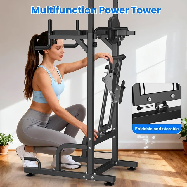 Alt view image 3 of 7 - RELIFE REBUILD YOUR LIFE Pull Up Bar Free Standing Power Tower for Home Gym