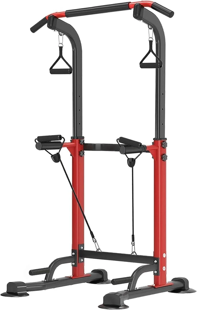 Main image of Power Tower Pull Up Dip Station Adjustable Height 330lbs Home