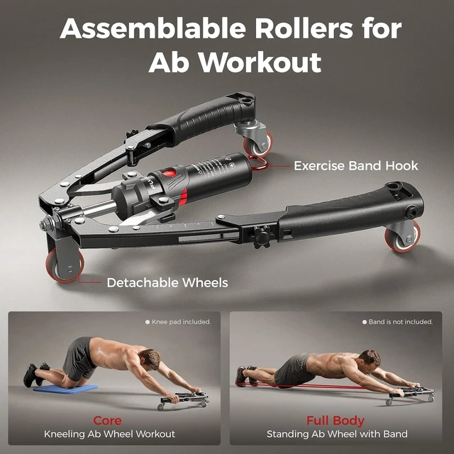 Alt view image 7 of 7 - FLYBIRD Twister Arm Trainer, Hydraulic Power Core Twister Chest Workout Equipment, Adjustable 22-440LBS Chest Trainer for Men, 3 in 1 Chest and Arm Exerciser with Ab Roller Wheel, Include Backpack&Pad