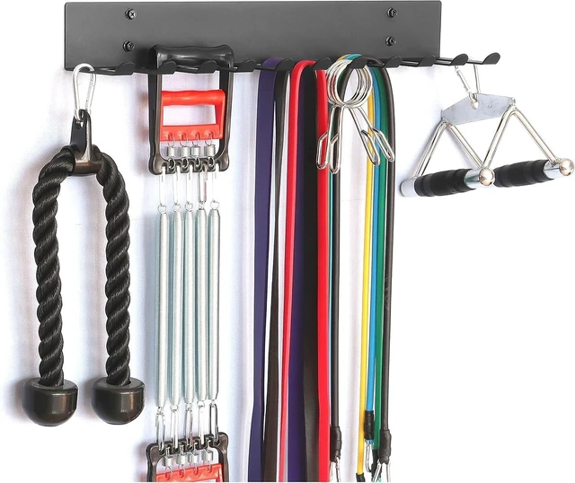 Alt view image 4 of 6 - Multi-Purpose Gym Equipment Storage Rack for Resistance Bands
