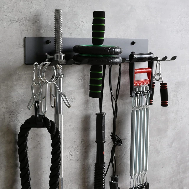 Alt view image 5 of 6 - Multi-Purpose Gym Equipment Storage Rack for Resistance Bands