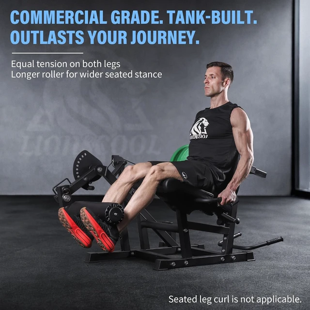 Alt view image 3 of 7 - LIONSCOOL Leg Extension and Curl Machine V4.0, 800lbs Weight Capacity